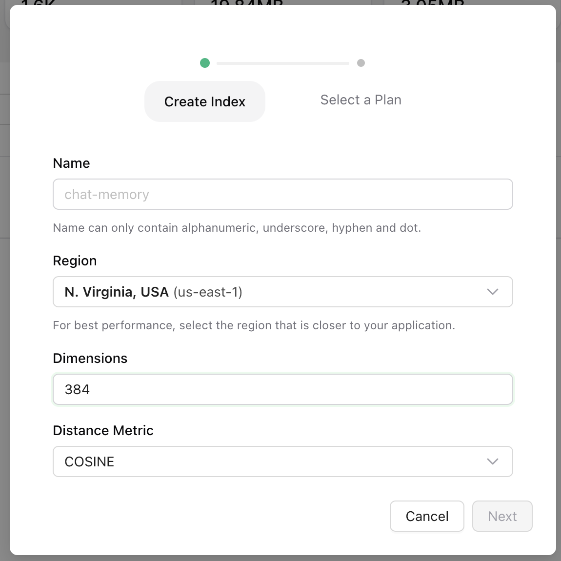 Upstash Vector Index